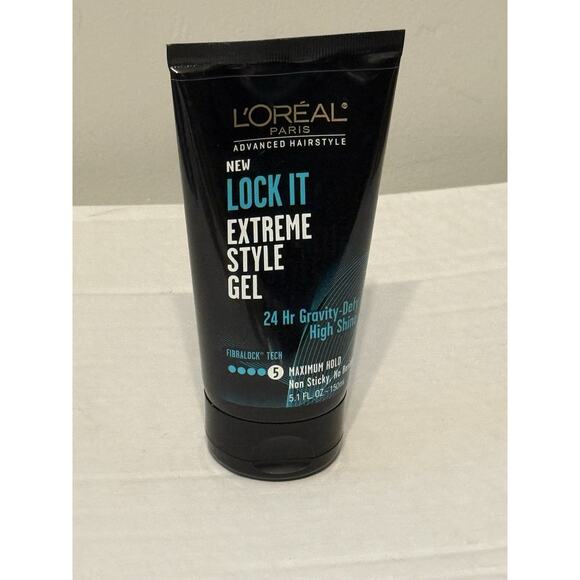 Loreal Lock it Extreme Style Gel 24 Hr Gravity-Defy High Shine 5.1 oz - Picture 1 of 2